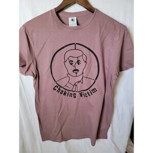 Choking Victim   band   t shirt size  medium mauve